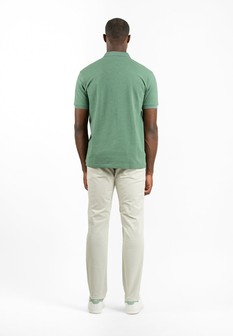 Polo Clásico Manga Corta Flamé Salvia