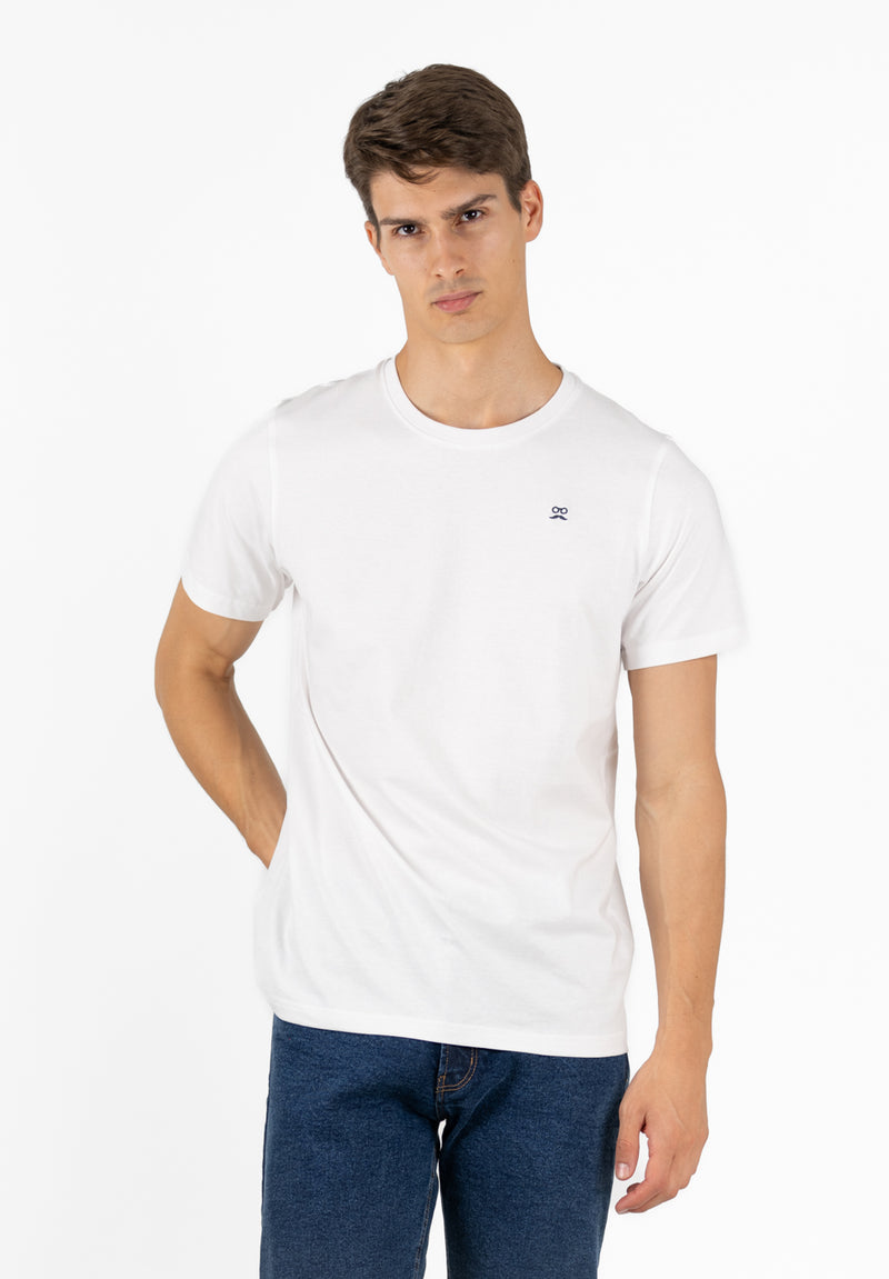 Camiseta Logo Tejido Blanco
