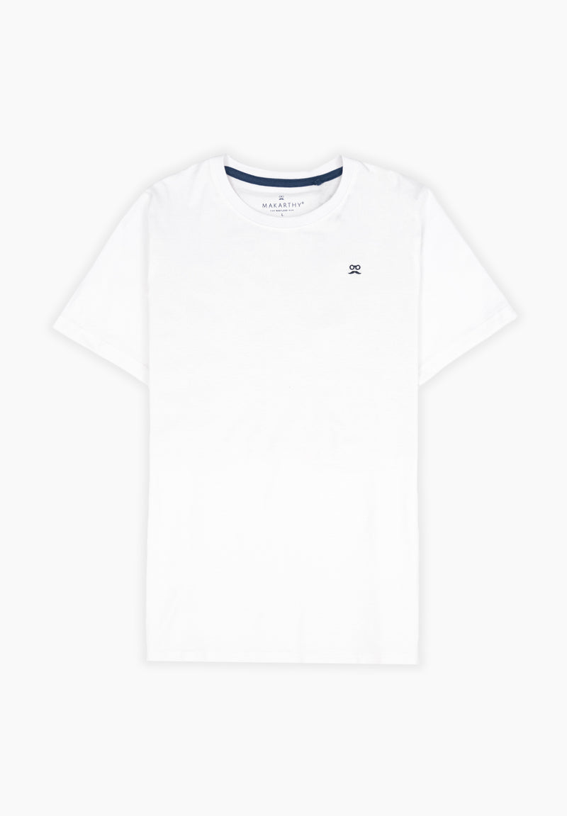 Camiseta Logo Tejido Blanco