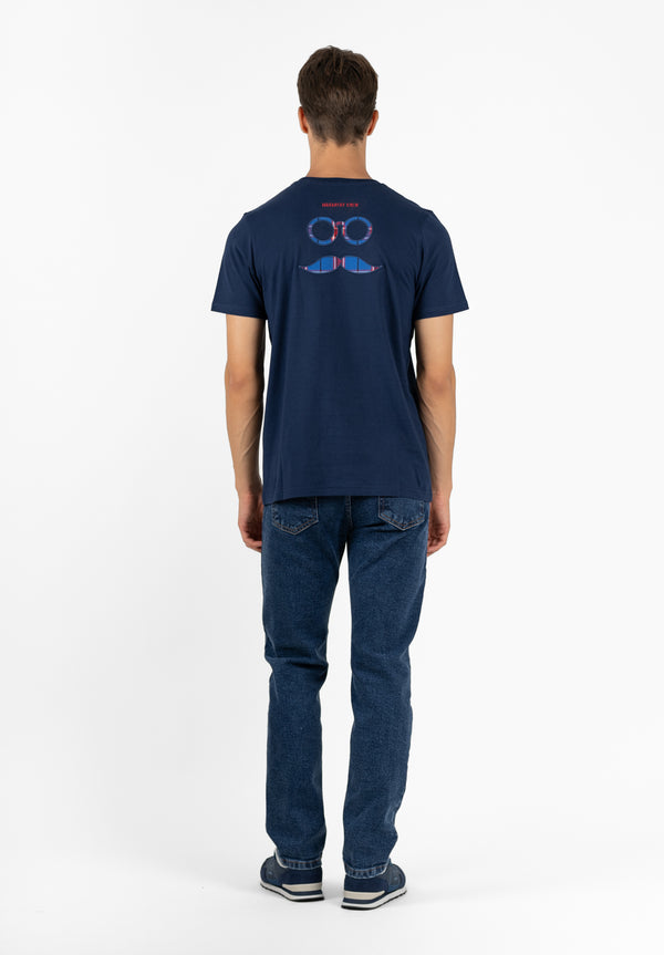 Camiseta Logo Tejido Marino