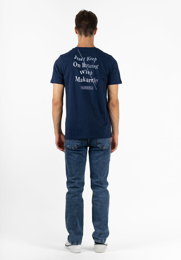 Camiseta Keep On Rowing Marino