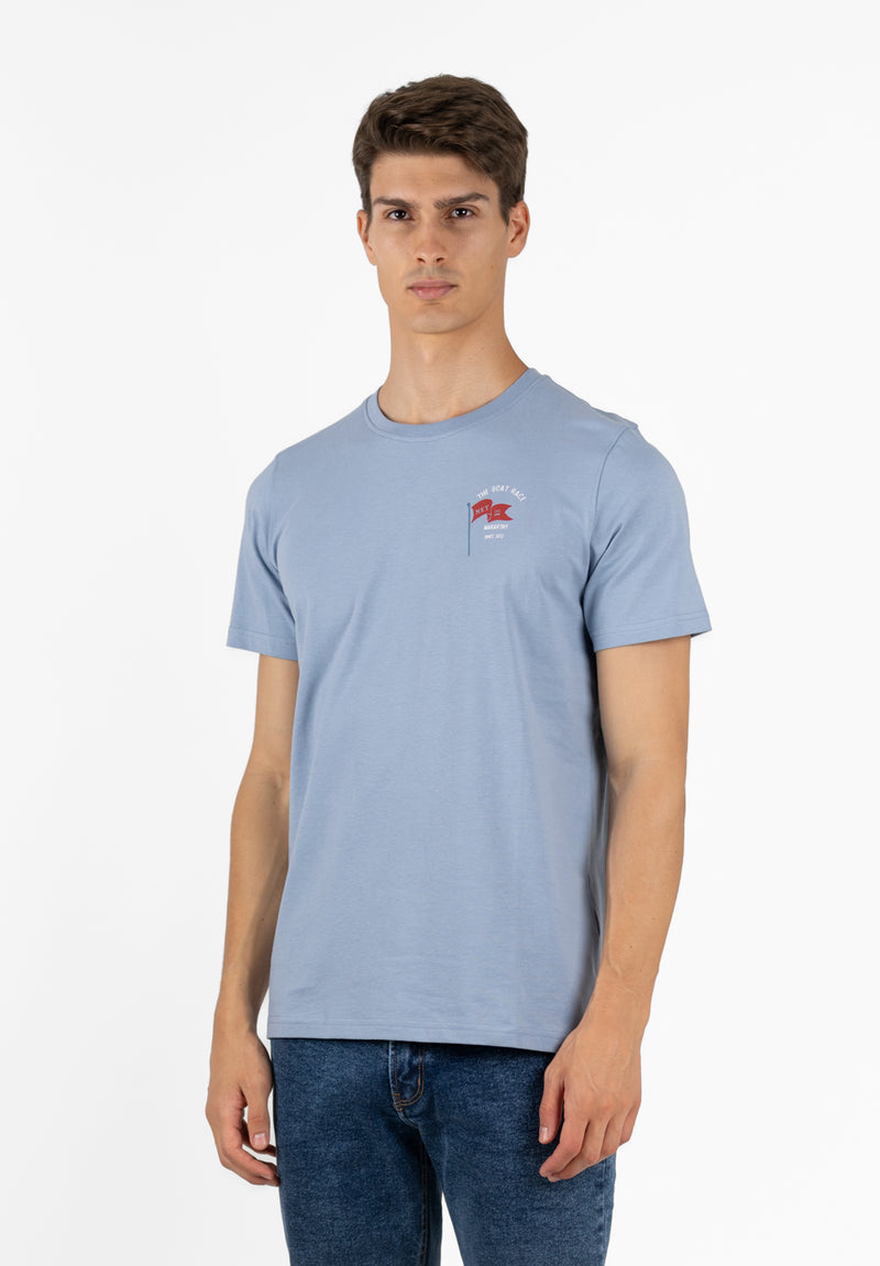 Camiseta Bandera Azul Niebla