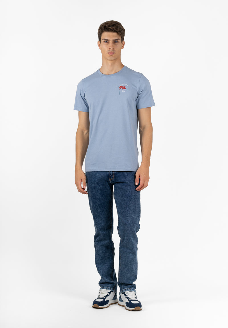 Camiseta Bandera Azul Niebla