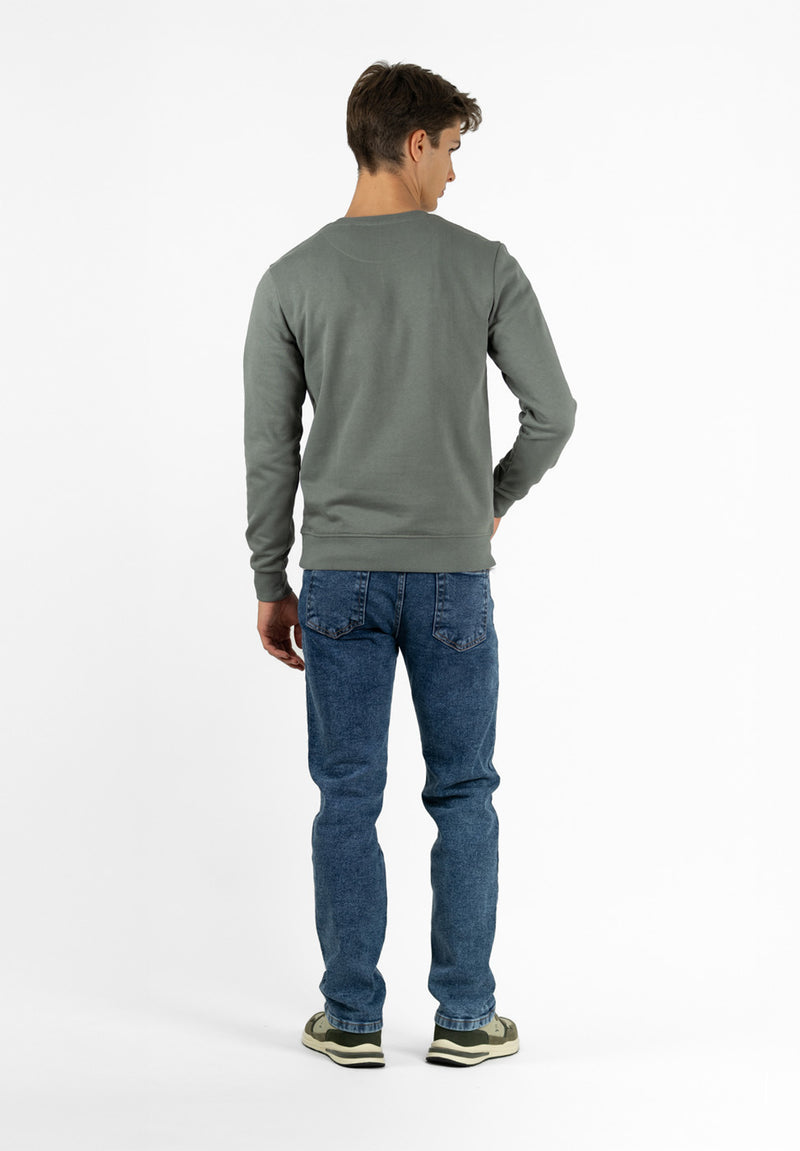 Sudadera Minimal Sage