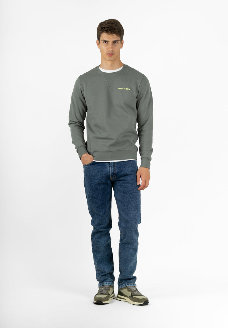 Sudadera Minimal Sage