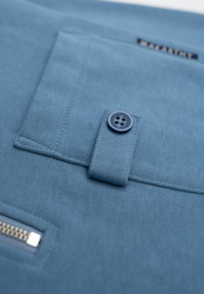 Sudadera Piqué Cuello Indigo