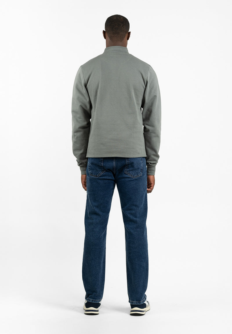 Sudadera Piqué Cuello Sage