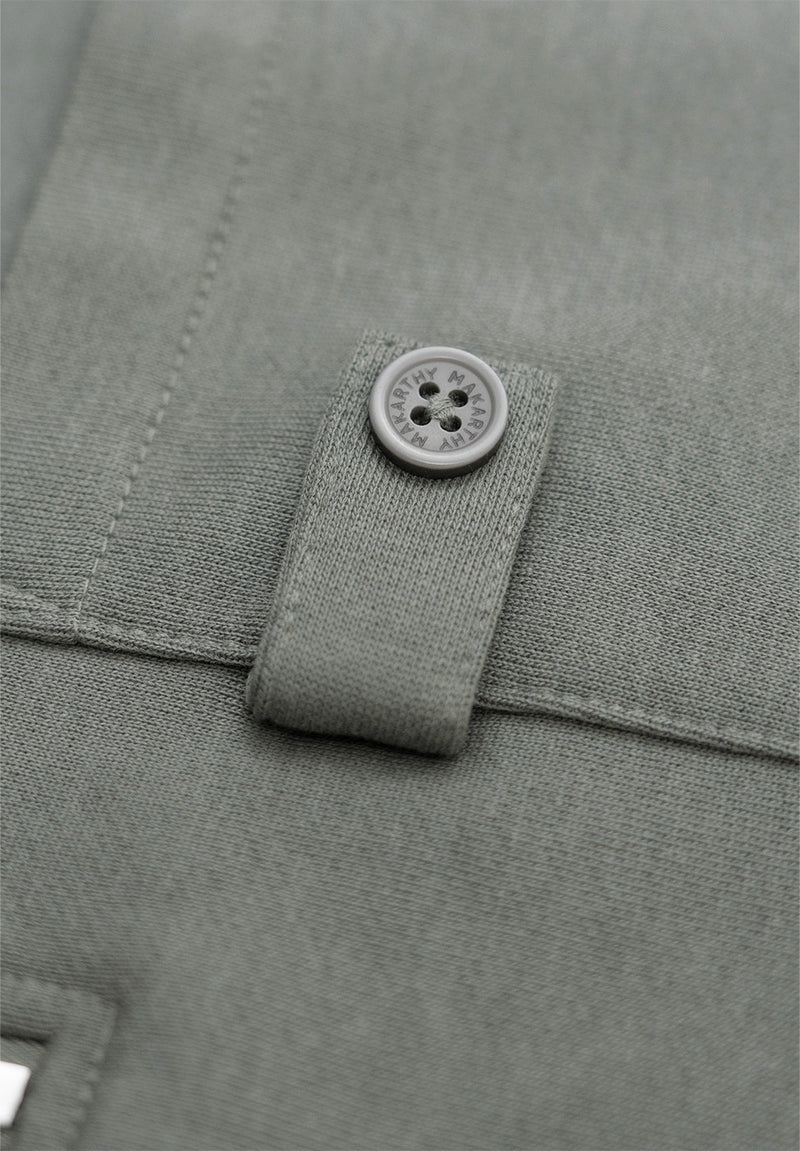 Sudadera Piqué Cuello Sage