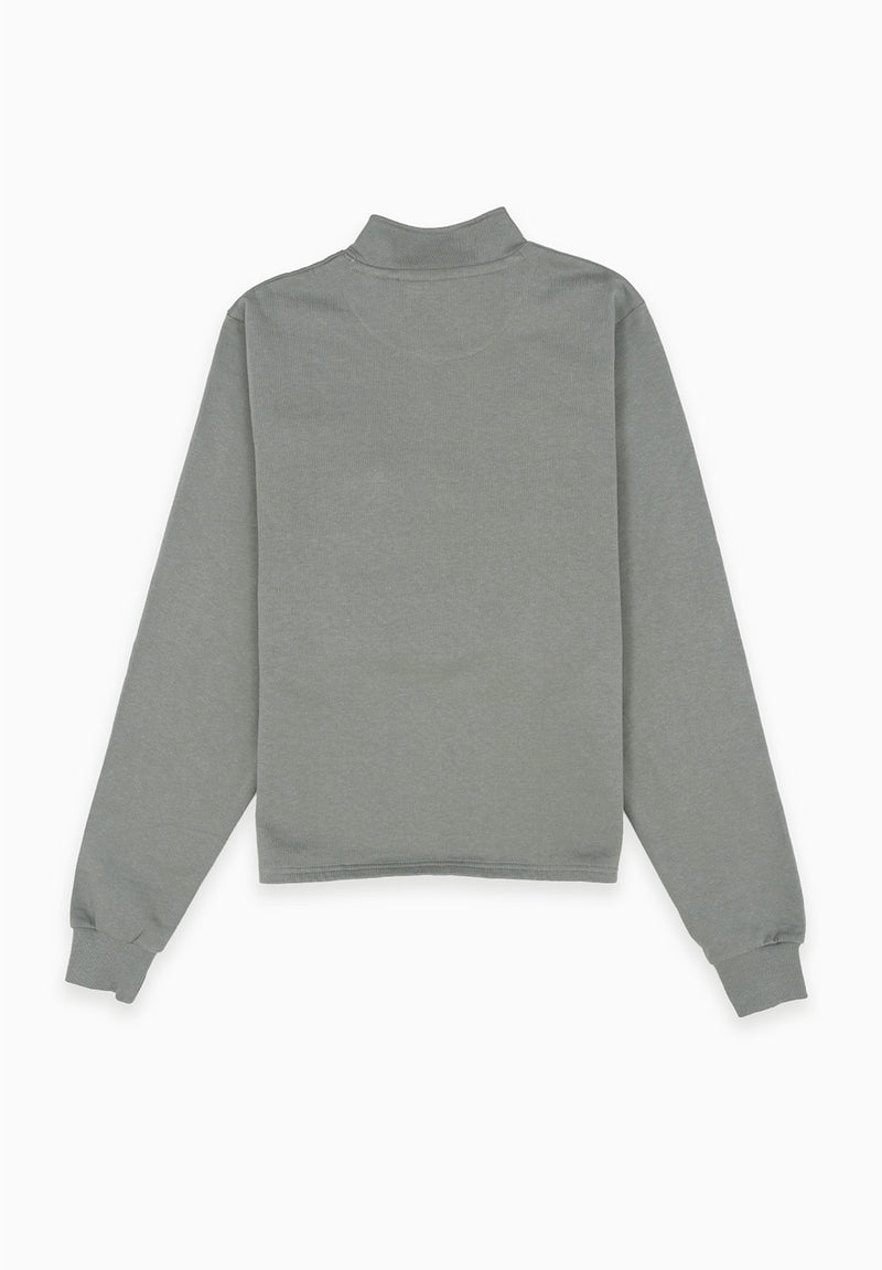 Sudadera Piqué Cuello Sage