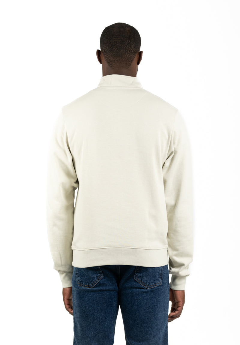 Sudadera Snaps Cuello Gris Verdoso