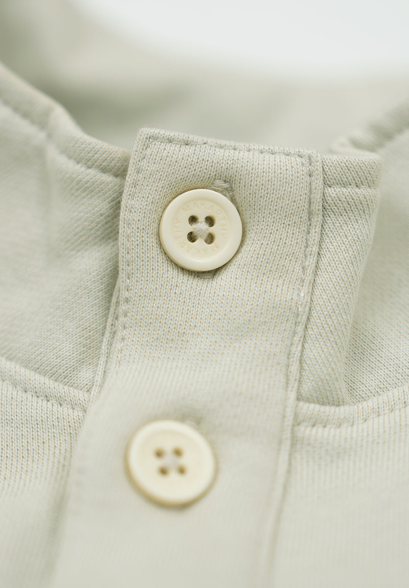 Sudadera Snaps Cuello Gris Verdoso