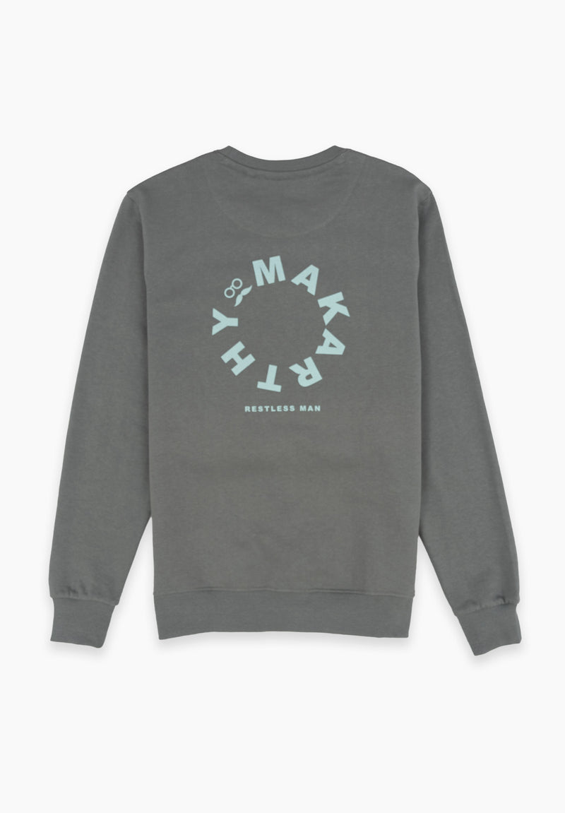 Sudadera Lettering Sage