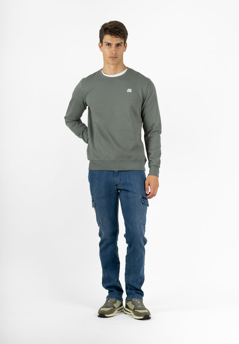 Sudadera Lettering Sage