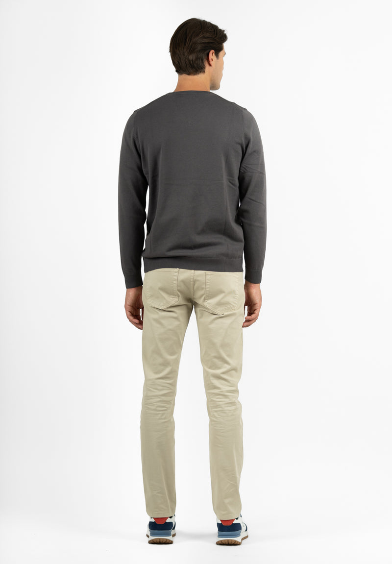 Jersey Cuello Pico Carbón