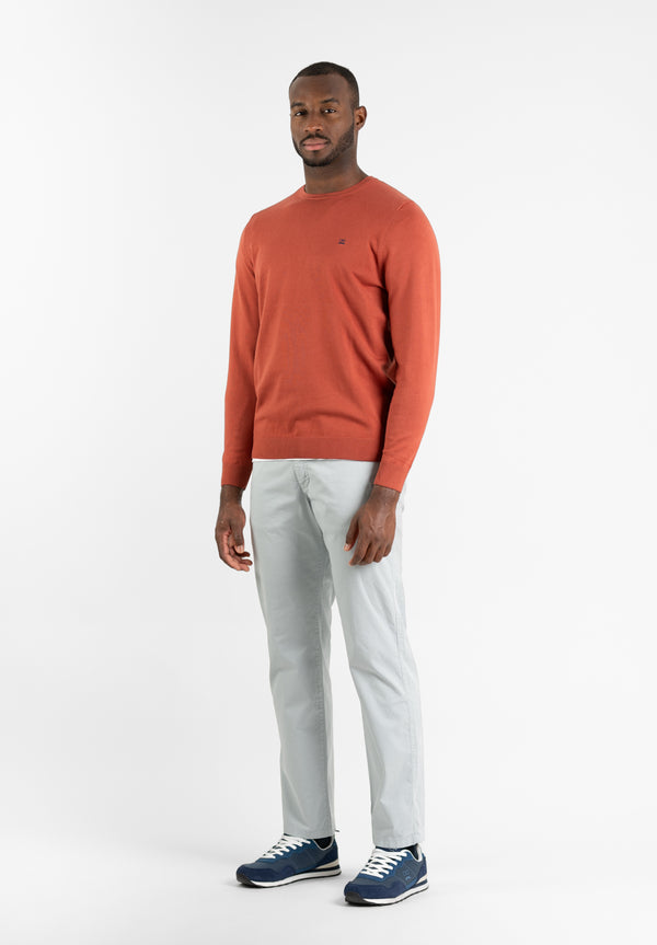 Jersey Cuello Caja Rojizo