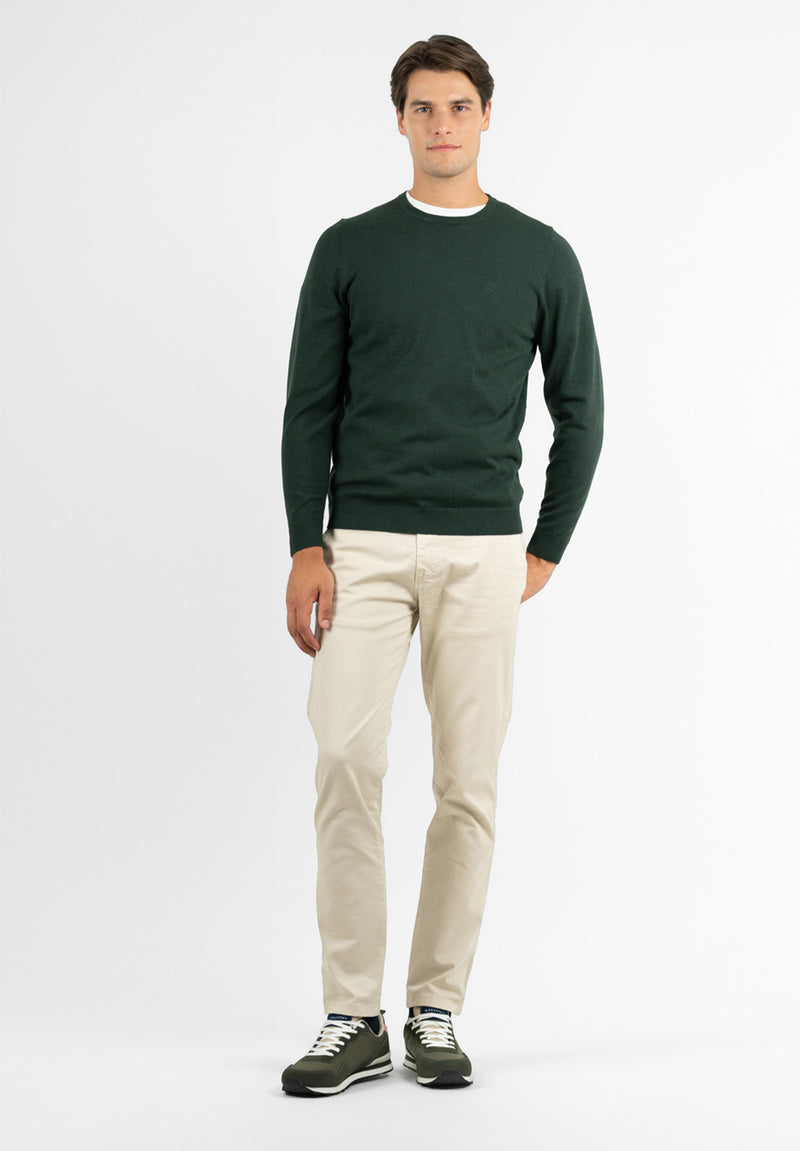 Jersey Cuello Caja Verde Hierba