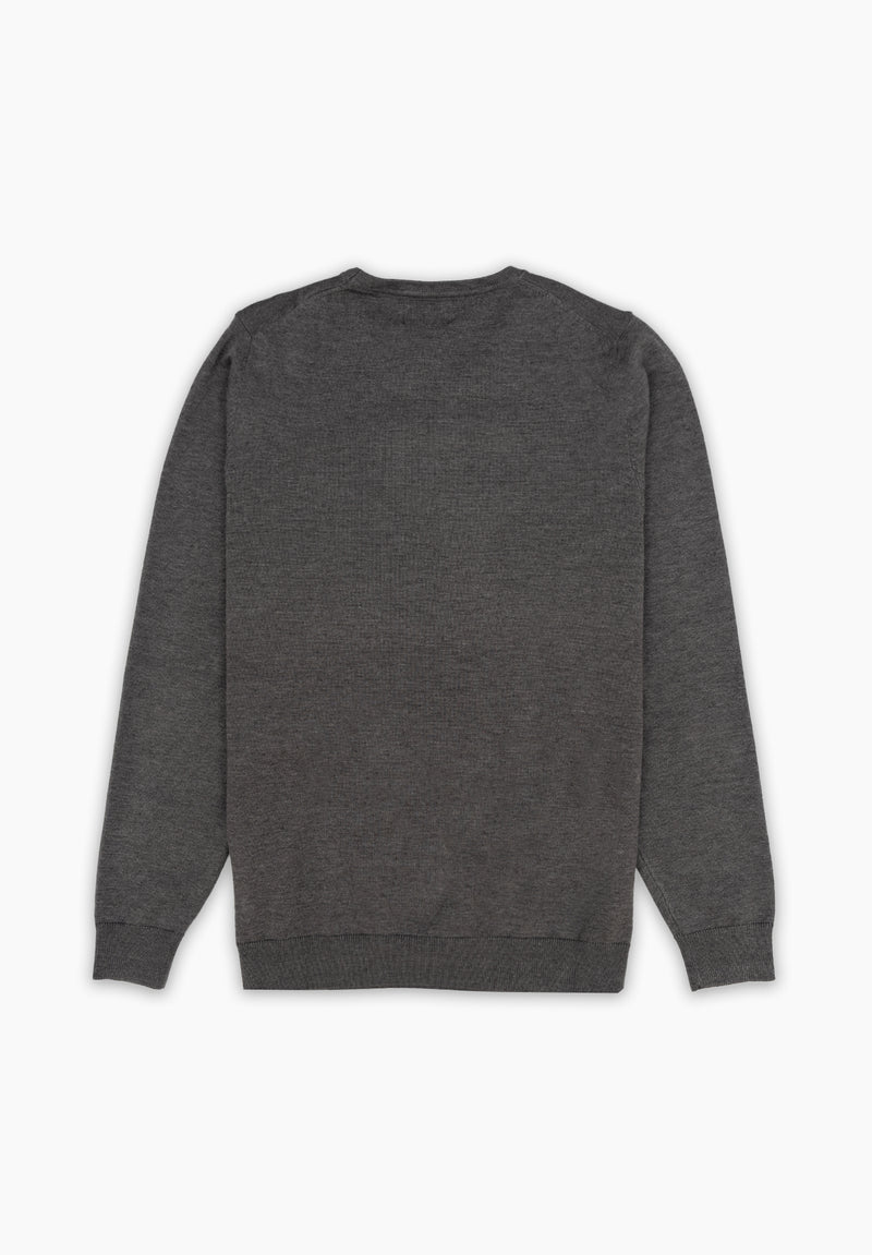 Jersey Cuello Caja Gris Oscuro