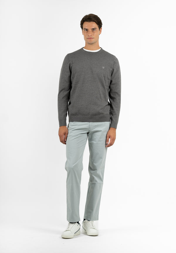 Jersey Cuello Caja Gris Oscuro