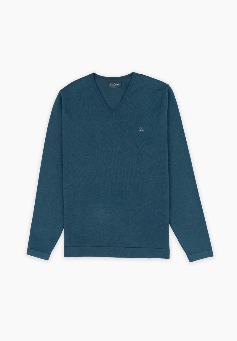 Jersey Cuello Pico Soft Royal