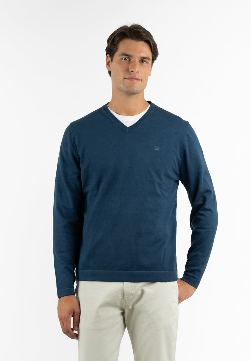 Jersey Cuello Pico Soft Royal