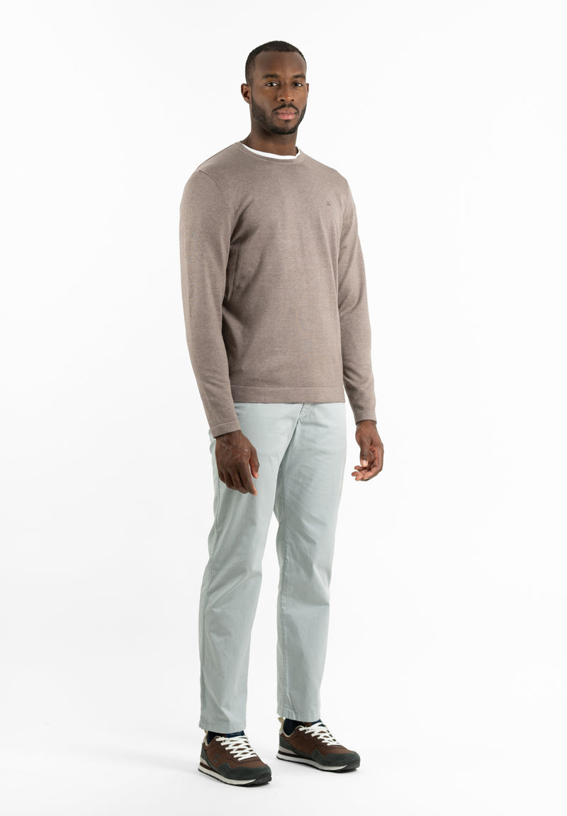 Jersey Cuello Caja Soft Marrón