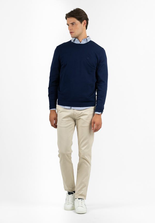 Jersey Cuello Caja Soft Marino