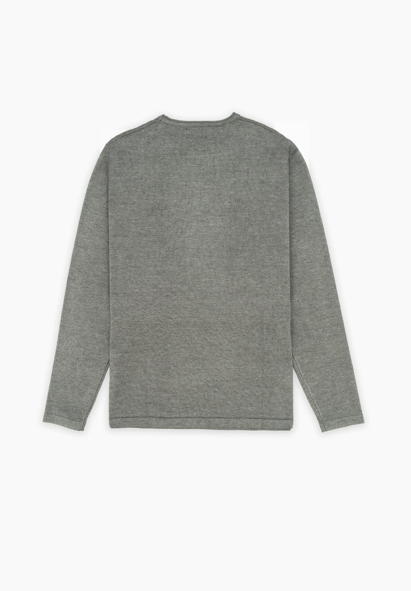 Jersey Estructura Manga Gris Oscuro