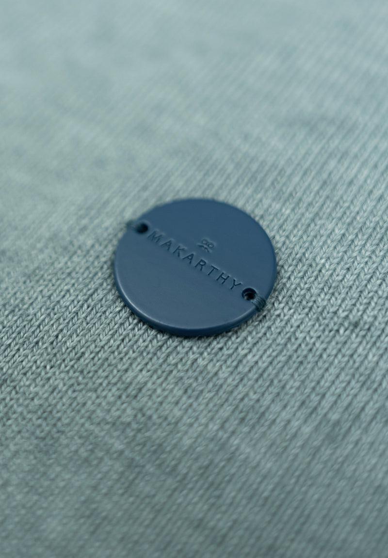 Jersey Zip Parche Sage