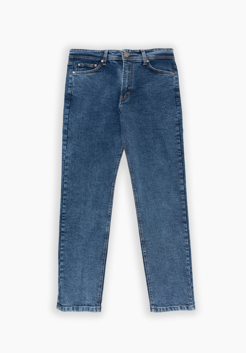 Pantalón New Denim Slim Azul Medio