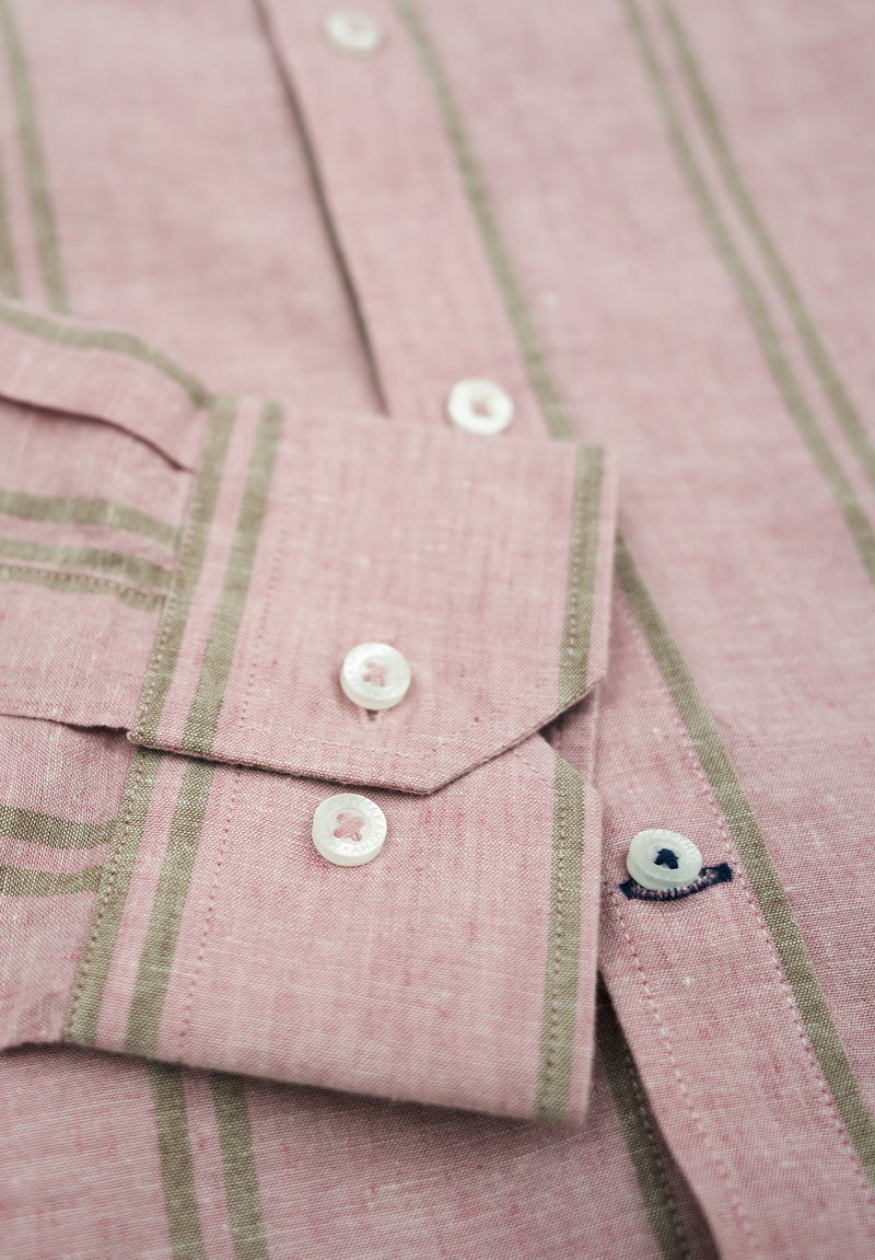 Camisa Double Stripe Rosa