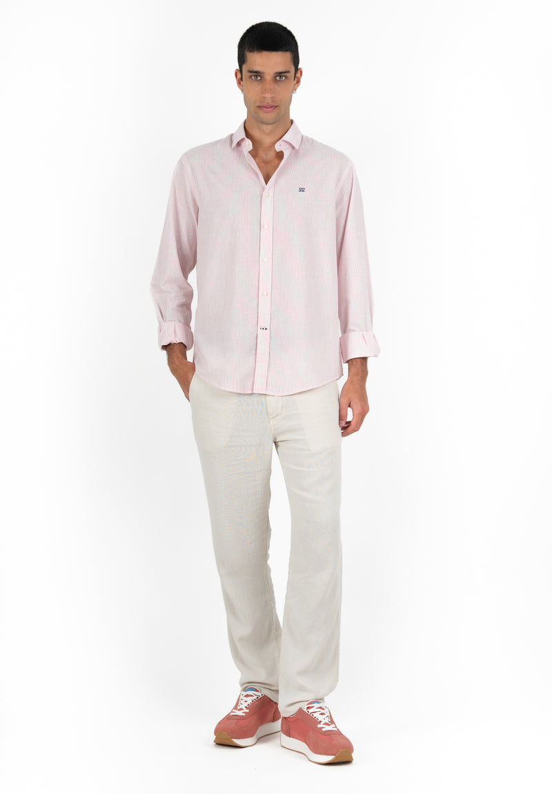 Camisa Single stripe Rosa