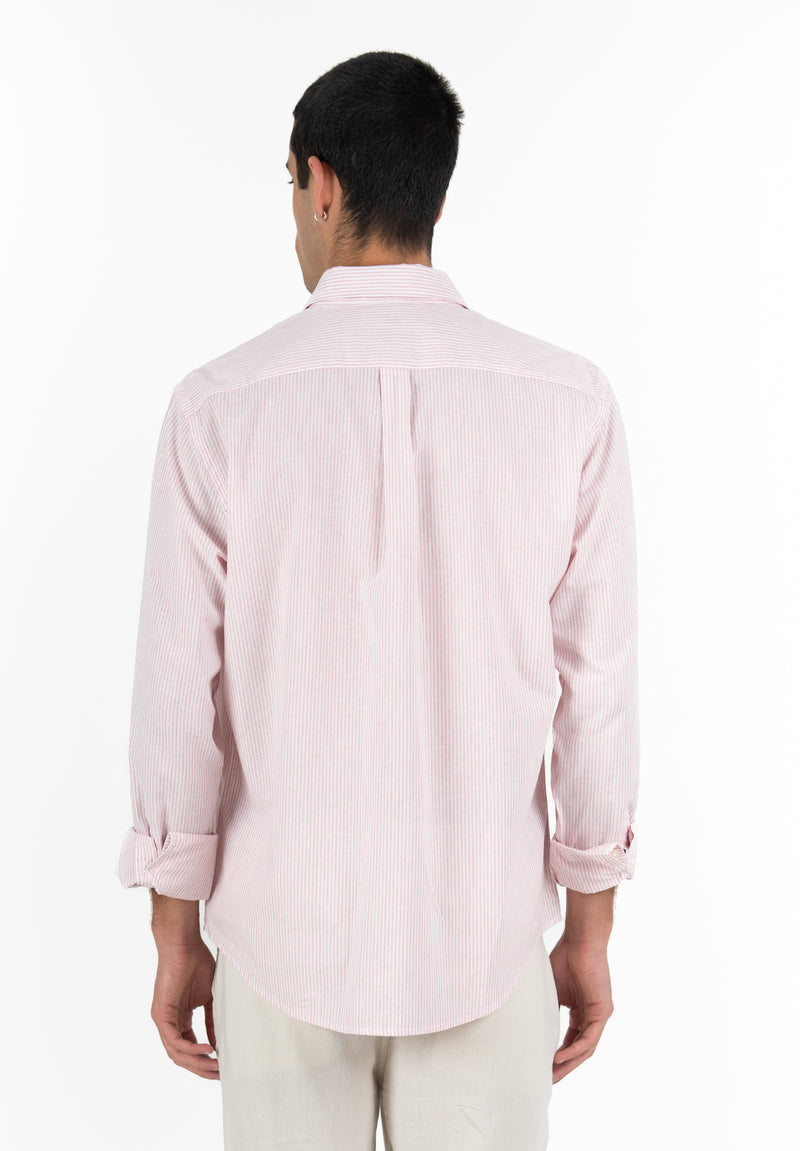 Camisa Single stripe Rosa