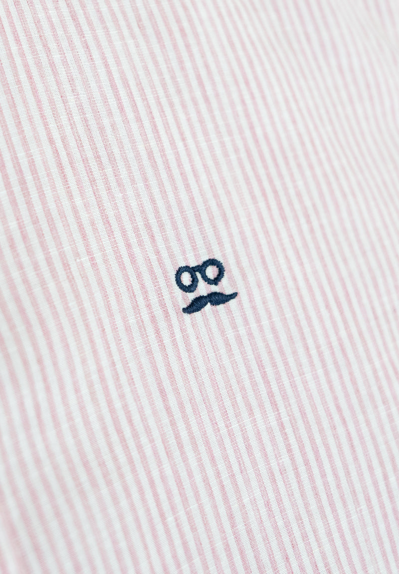 Camisa Single stripe Rosa