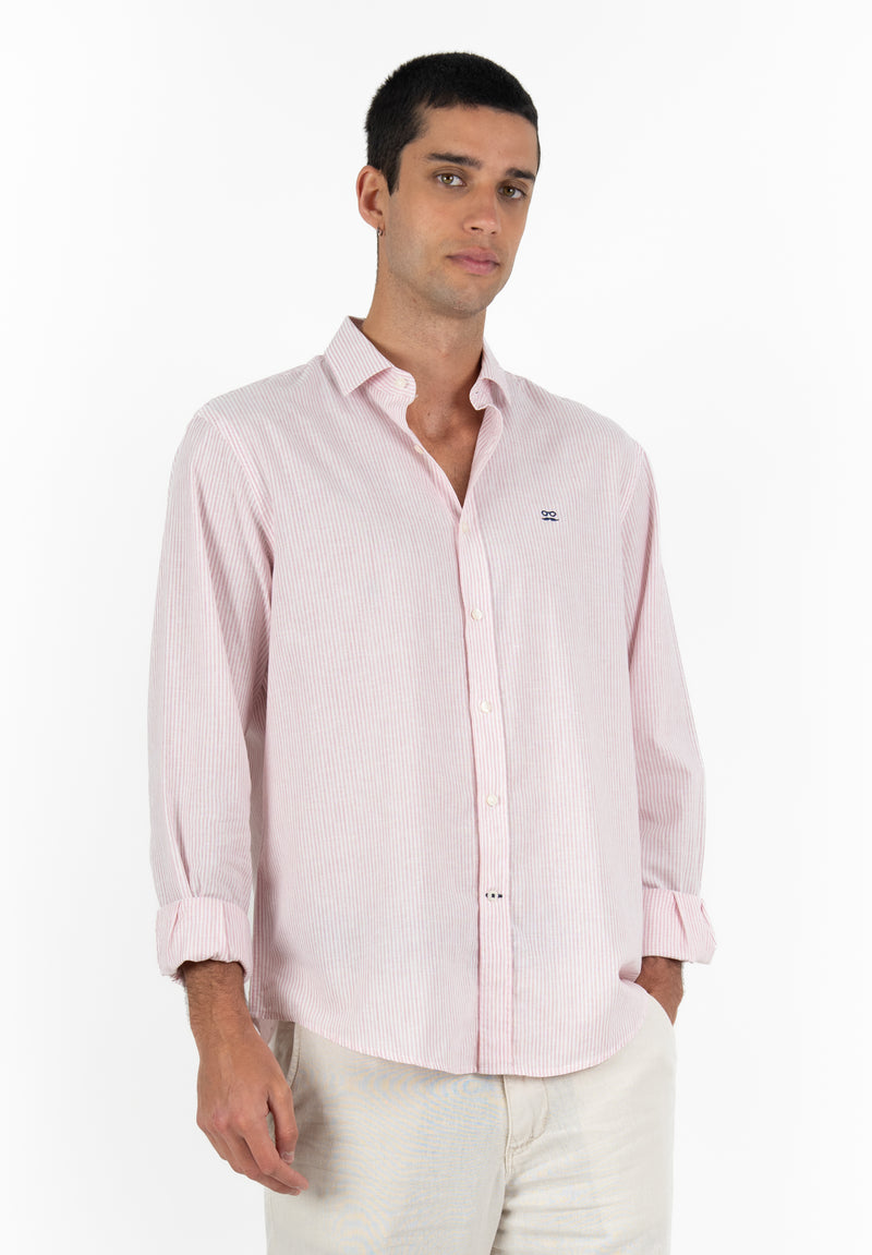 Camisa Single stripe Rosa