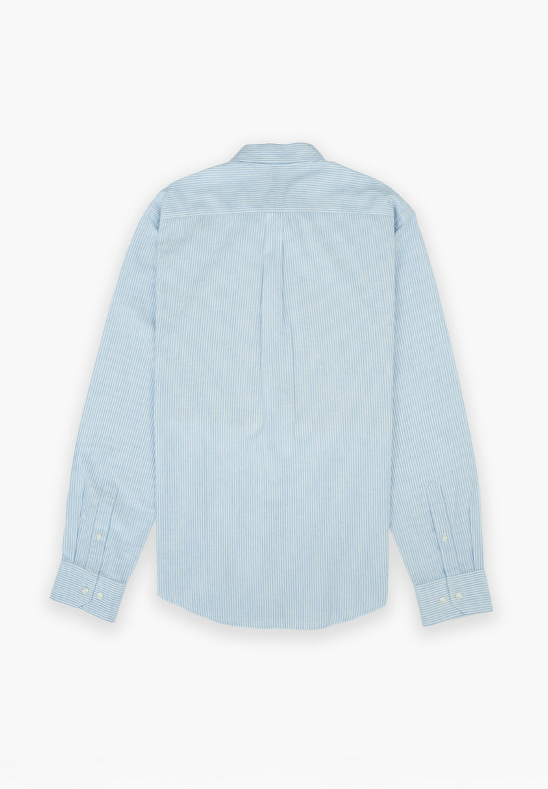 Camisa Single stripe celeste