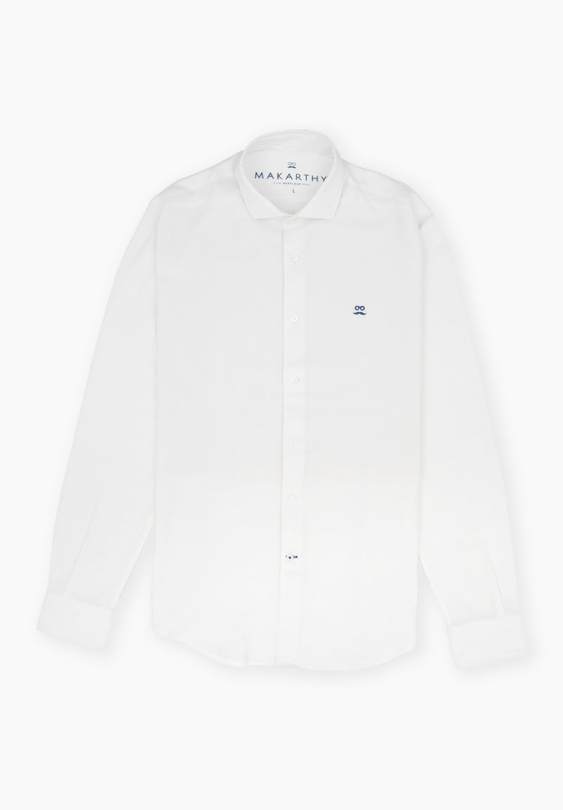Camisa Seersucker Blanco