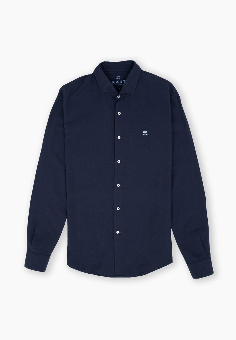 Camisa Seersucker Noche