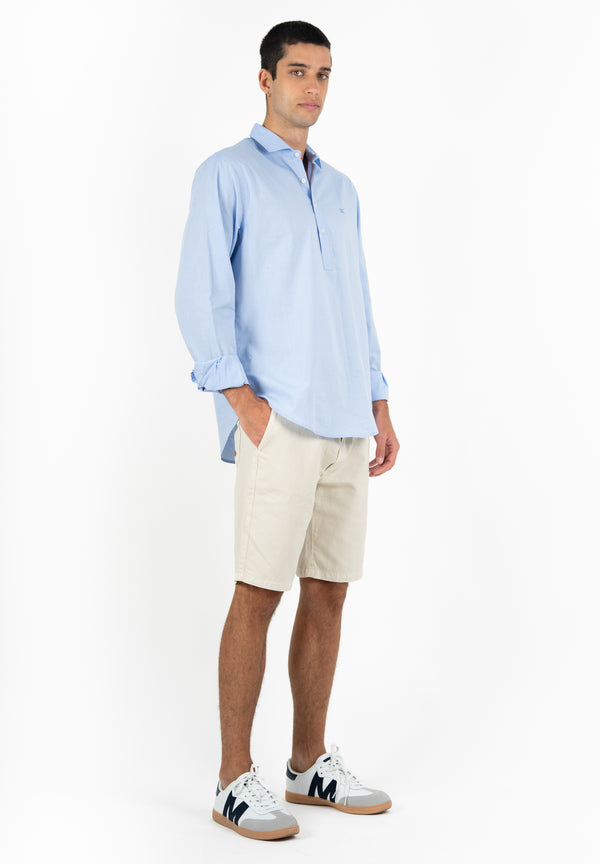 Camisa Maorí Celeste