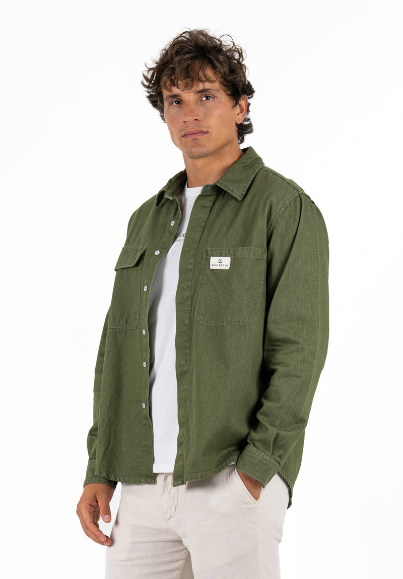 Sobrecamisa Denim Kaki
