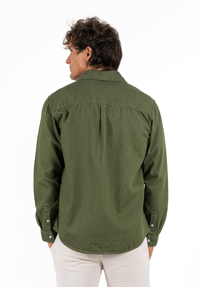 Sobrecamisa Denim Kaki