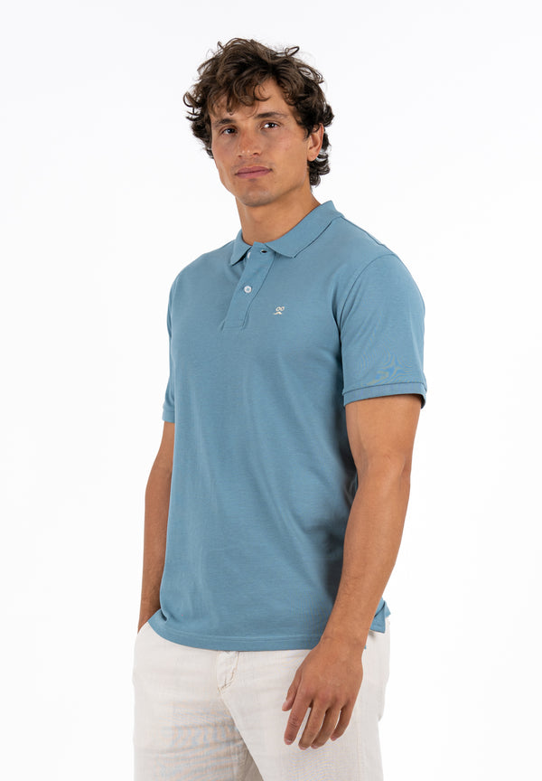 Polo Restless Gris Azulado