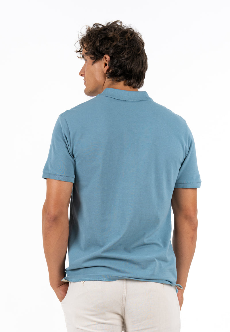 Polo Restless Gris Azulado