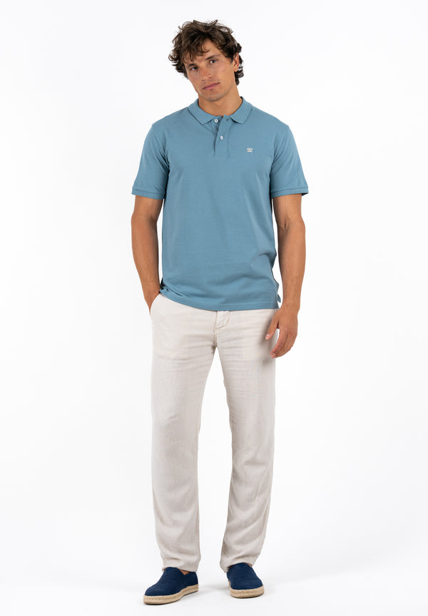 Polo Restless Gris Azulado