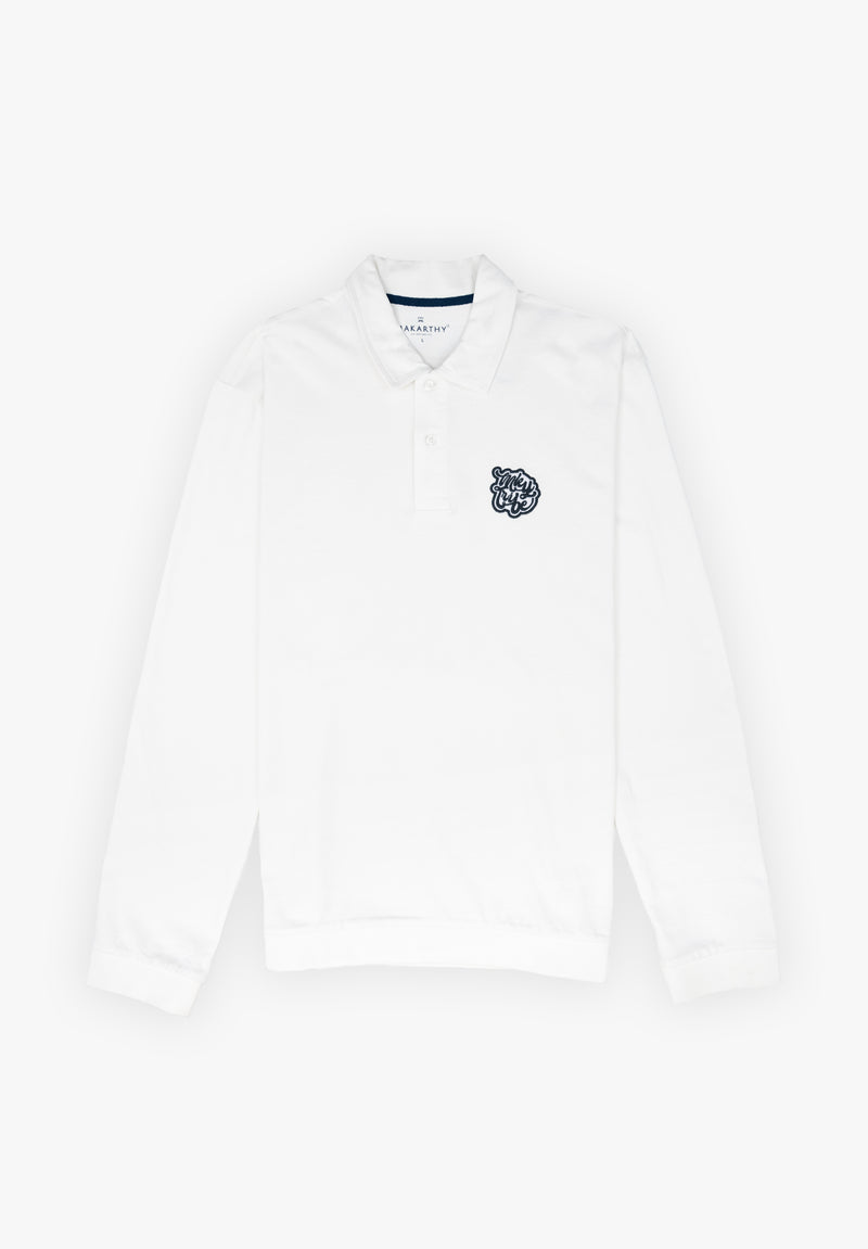Polo Logo Tipo Blanco Roto