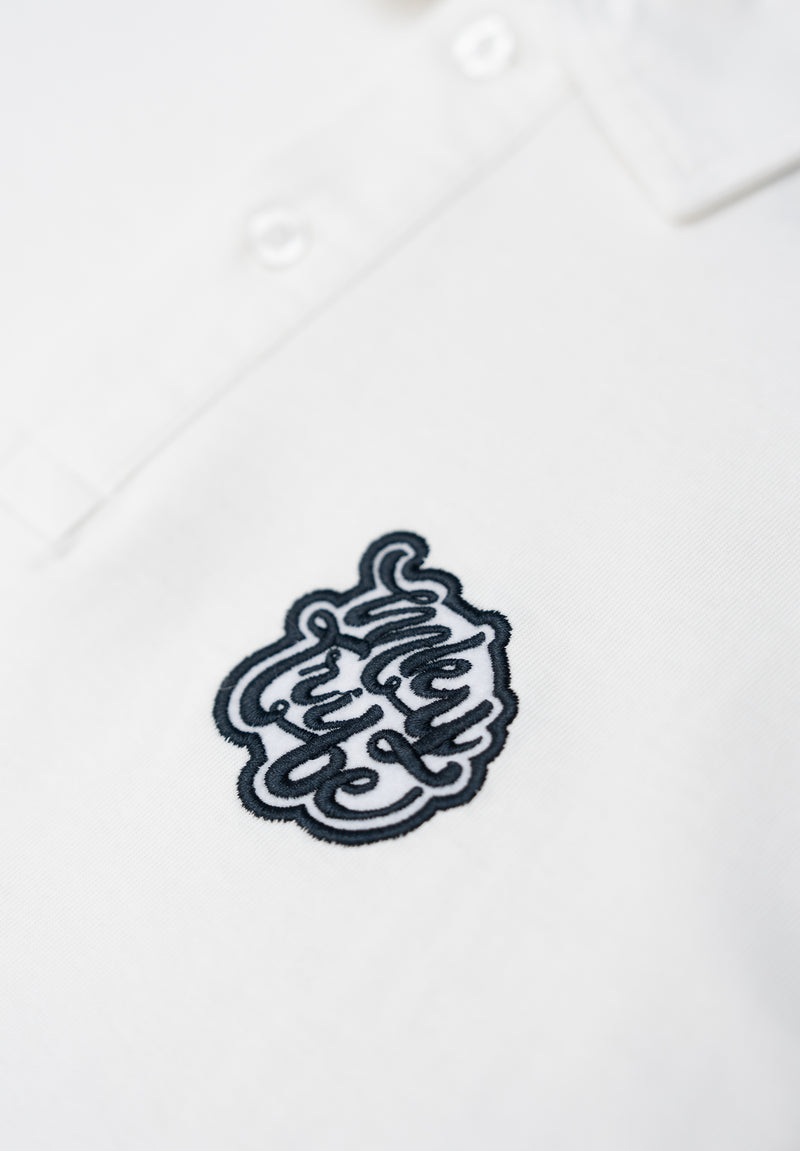 Polo Logo Tipo Blanco Roto