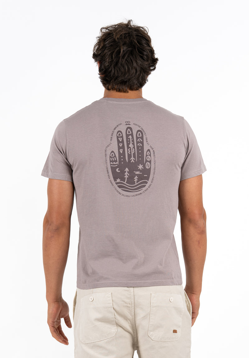 Camiseta Hand Ciruela