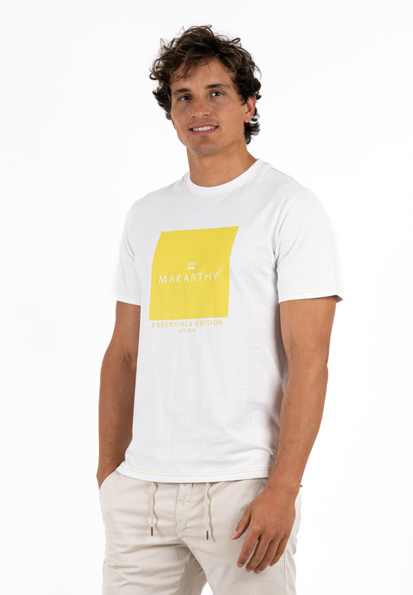 Camiseta Costura Blanco