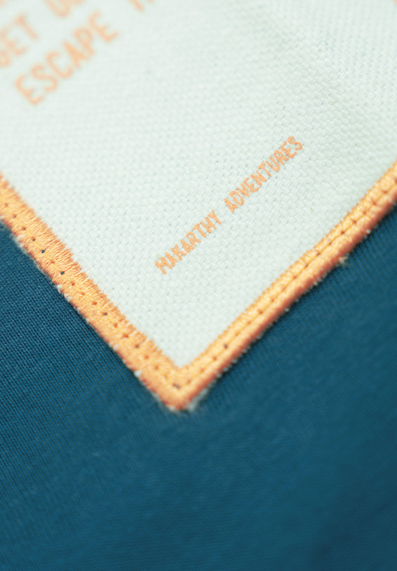 Camiseta Neon Label Azul Coral