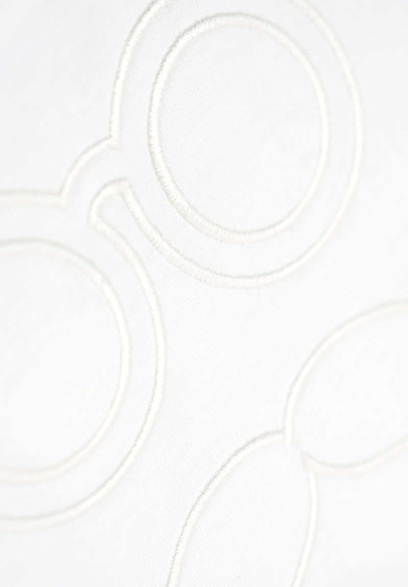 Sudadera Bordado Blanco Roto