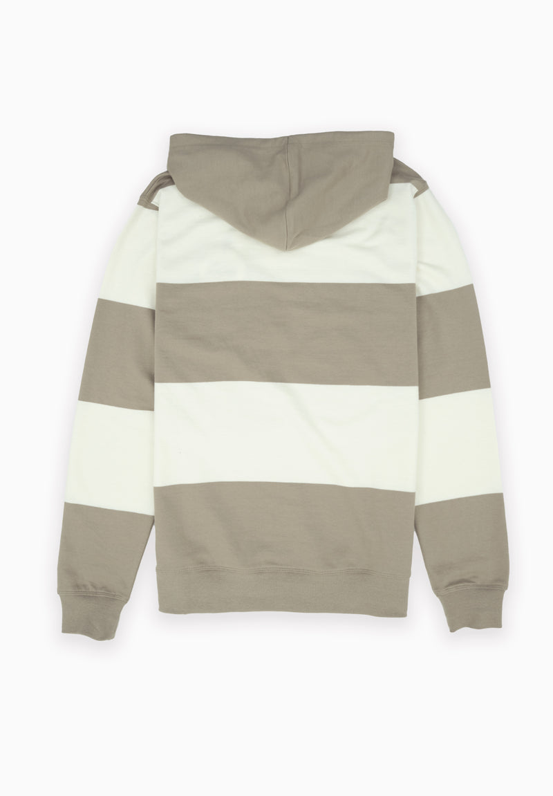 Sudadera Pocket Rayas Kaki